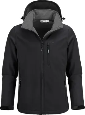 33,000ft Men's Softshell Jacket with Hood Fleece Lined Windbreaker Lightweight Waterproof Jackets for Hiking
