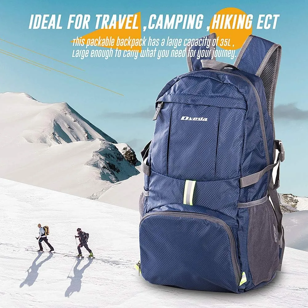 35L Lightweight Packable Backpack Waterproof Durable Hiking Travel Backpack Daypack