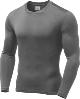 9M Mens Ultra Soft Thermal Shirt - Compression Baselayer Crew Neck Top - Fleece Lined Long Sleeve Underwear
