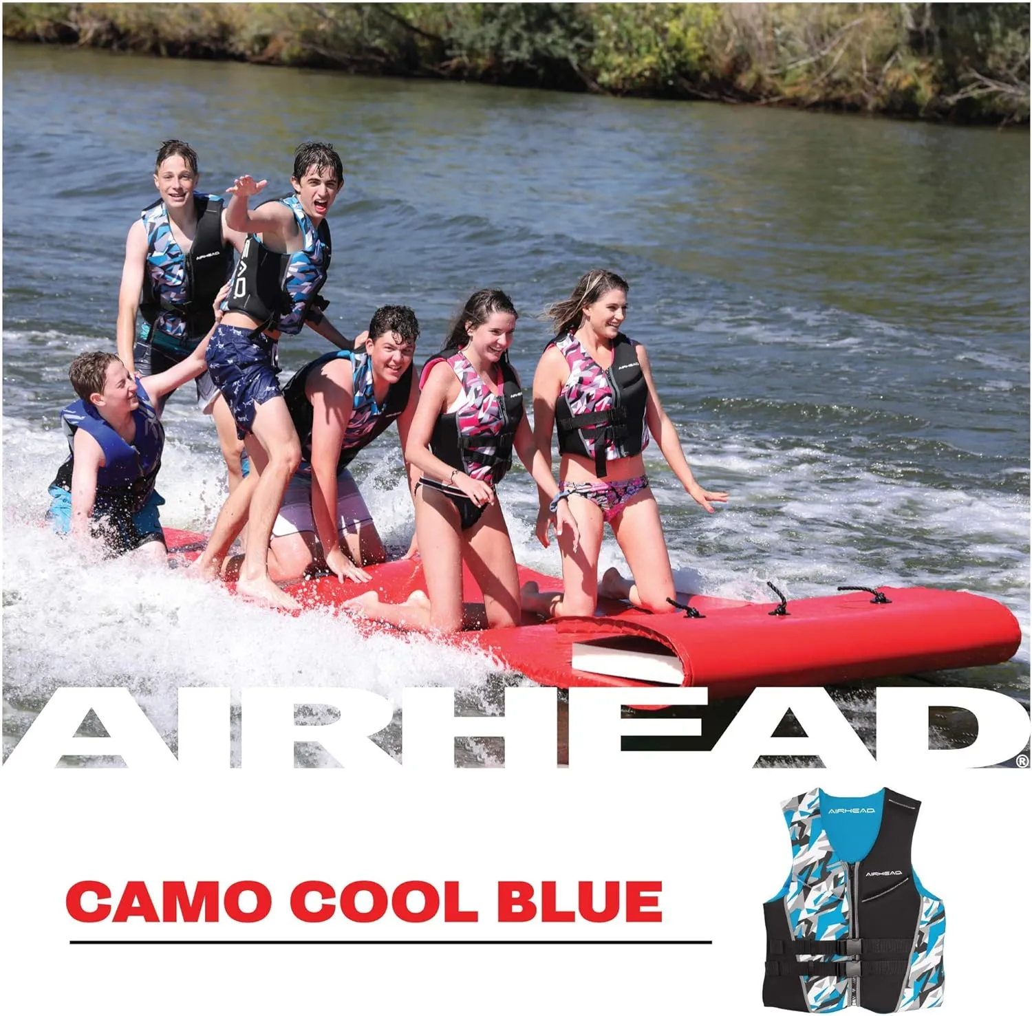 AIRHEAD Men's Camo Cool Neolite Kwik-Dry Life Jacket, Coast Guard Approved