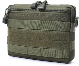 Azarxis Equipment Multi-Purpose Tactical EDC Admin MOLLE Pouch Utility Tools Bag Organizer Military Waist Belt Modular Attachment