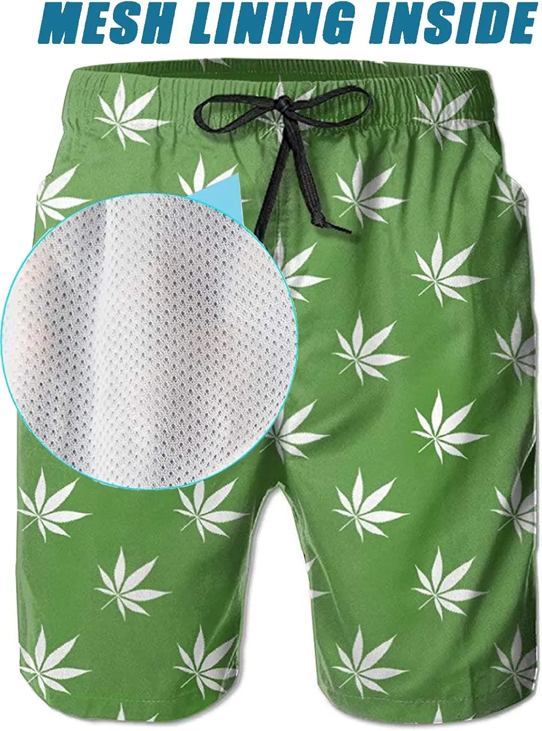 BBggyh Mens Swim Trunks Quick Dry Mens Swim Shorts Beach Swimwear Board Shorts with Mesh Lining