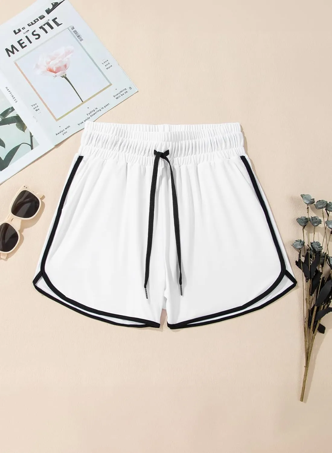 Dokotoo Womens Relaxed Fit High Waist Casual 4 Pocketed 2025 Hiking Outdoor Summer Shorts S-XL