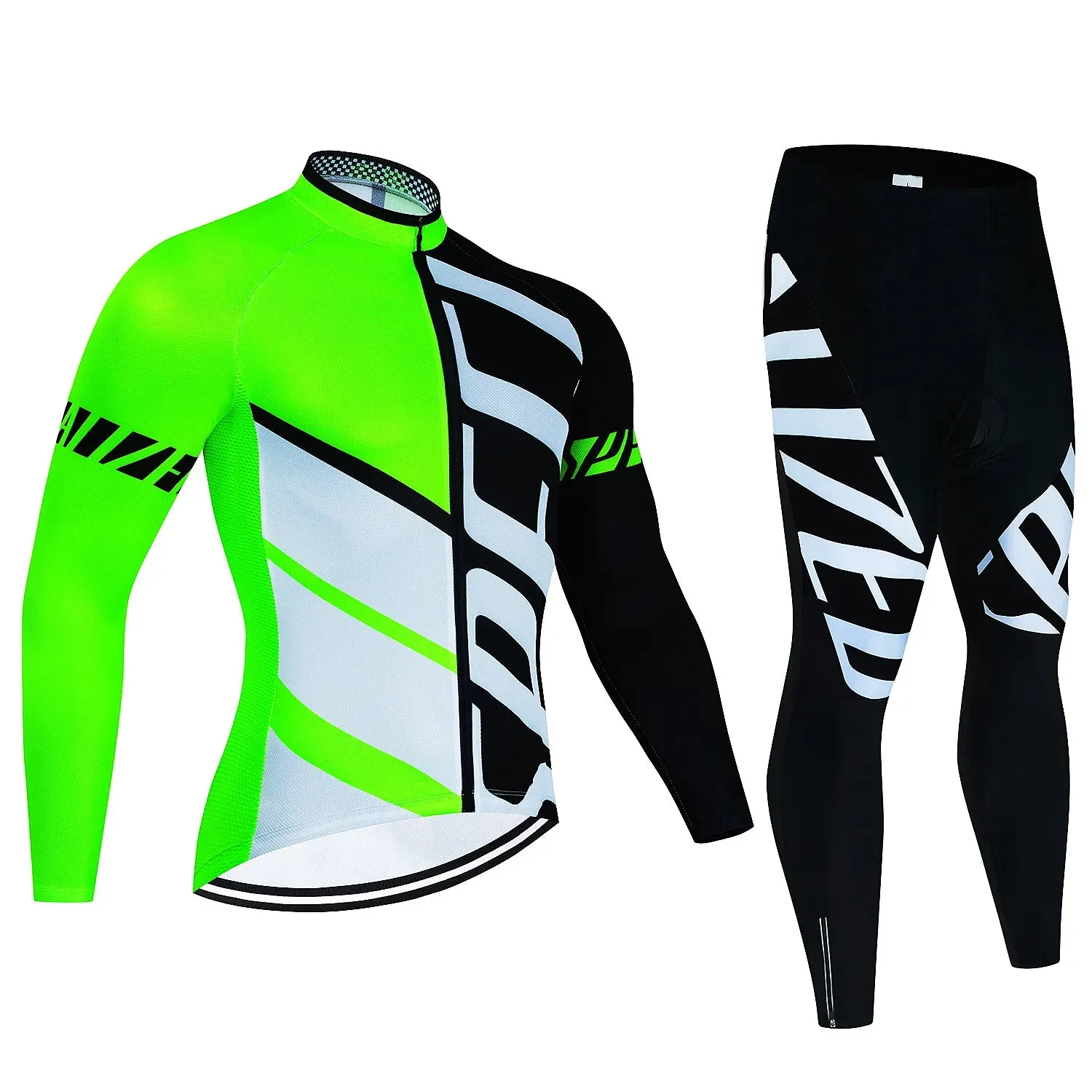 Fualrny Pro Cycling Jersey Set Long Sleeve Breathable MTB Bike Clothes Wear Bicycle Cycling Clothing Ropa Maillot Ciclismo