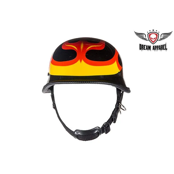 German Shiny Novelty Helmet With Adjustable Chin Strap