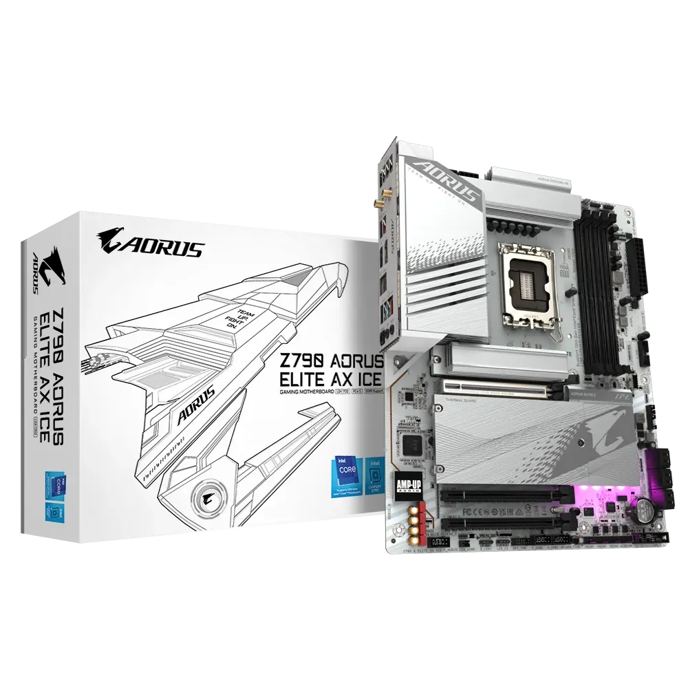 Gigabyte Z790 AORUS Elite AX Ice | LGA1700 ATX Motherboard