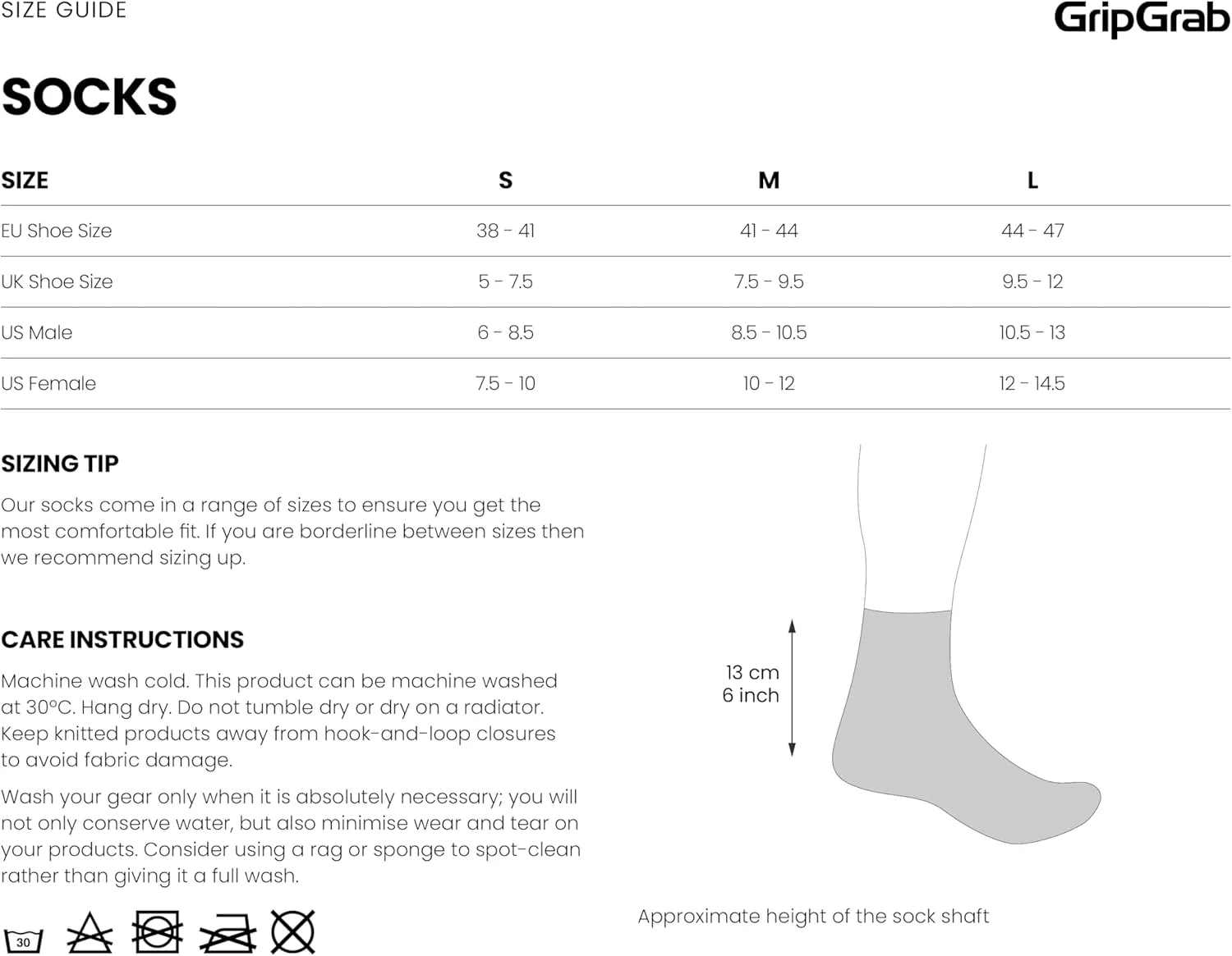 GripGrab Classic Regular Cut Summer Cycling Socks Single & Multipack Bicycle Socks Coolmax Spinning Indoor Cycling Socks