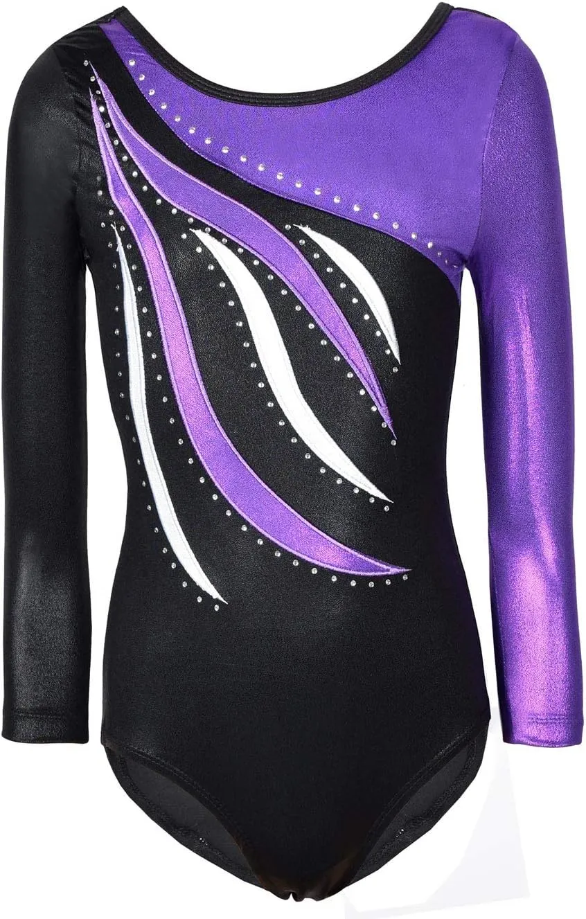 Happy Cherry Girls Gymnastics Leotard Sleeveless Fitness Outfit Unitard Dance Clothing Leotard Bodysuit 3-14 Year