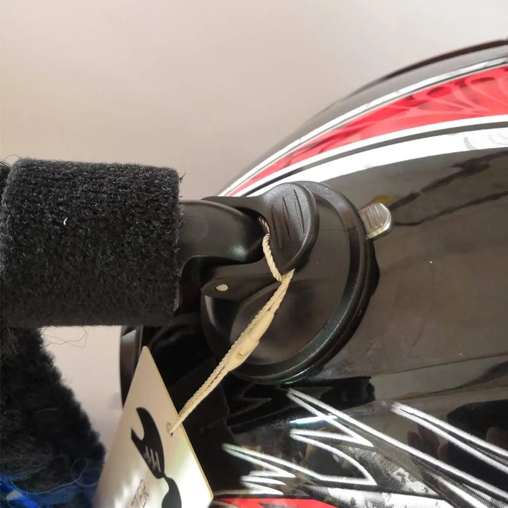 Helmet Pigtails Gradient Ramp Helmet Braids Ponytail Helmet Hair with Suction Cup for Motor Bike 1PCS 24inch (Helmet not Included)
