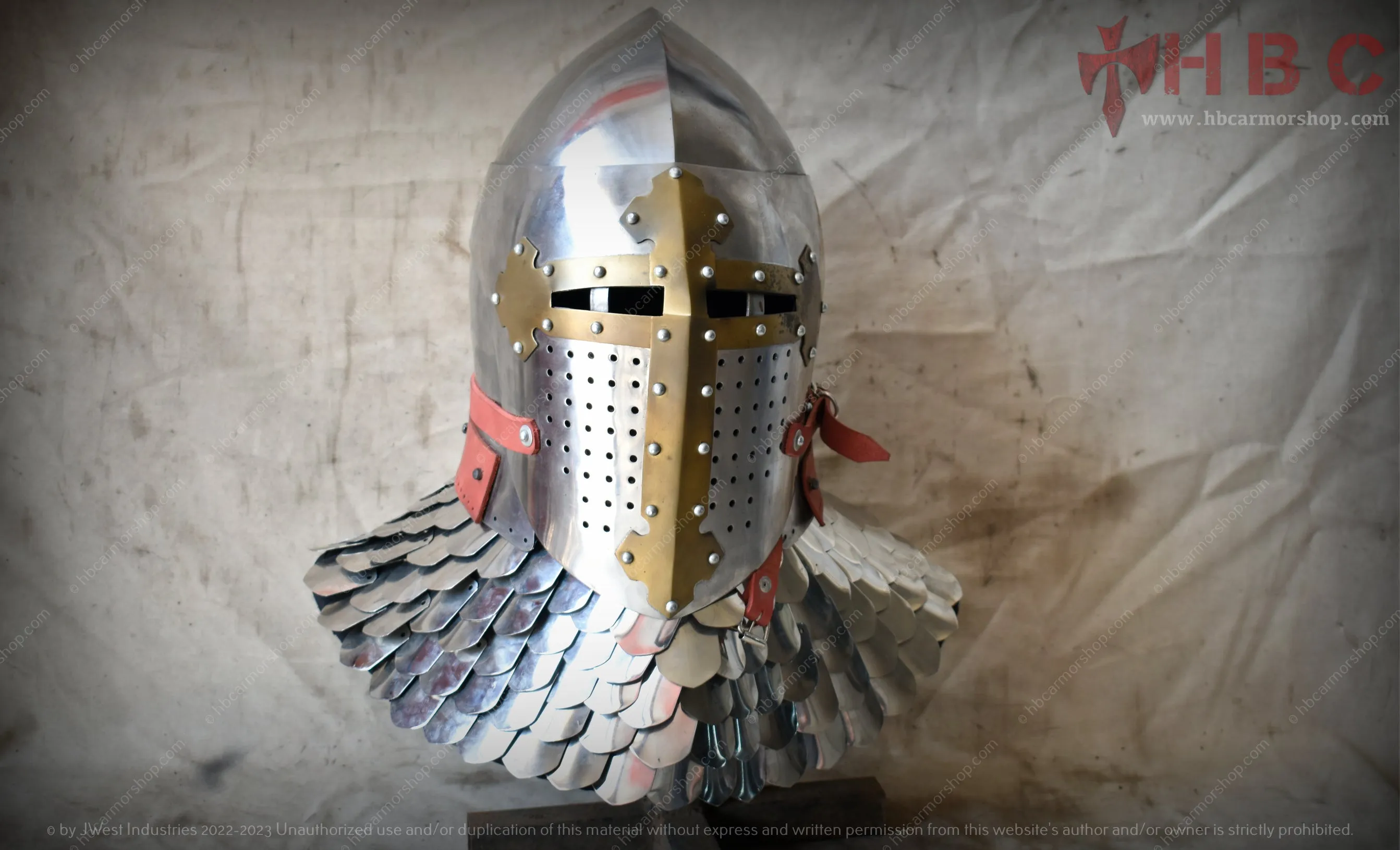 Helmet Sugarloaf Brass Cross
