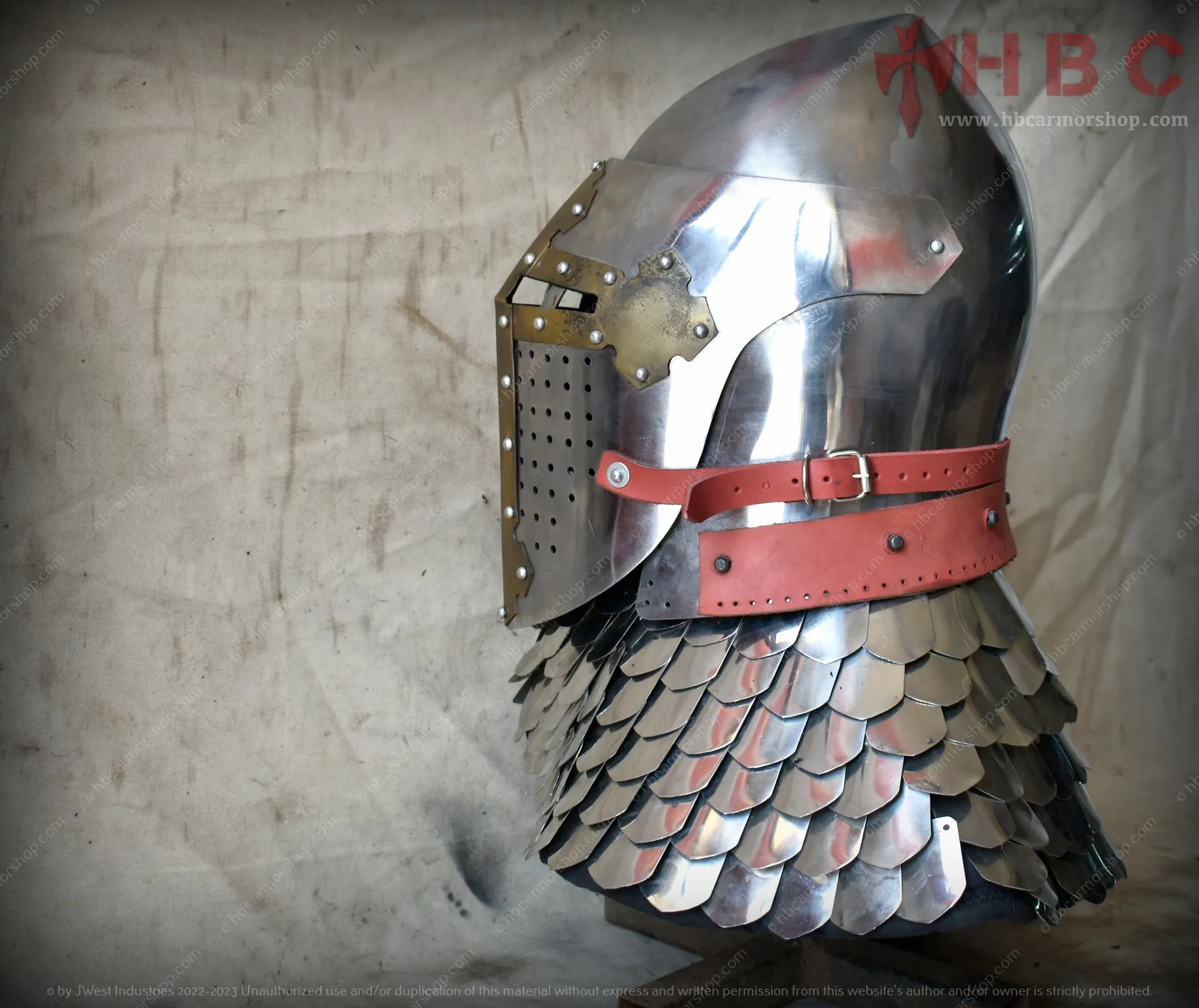 Helmet Sugarloaf Brass Cross