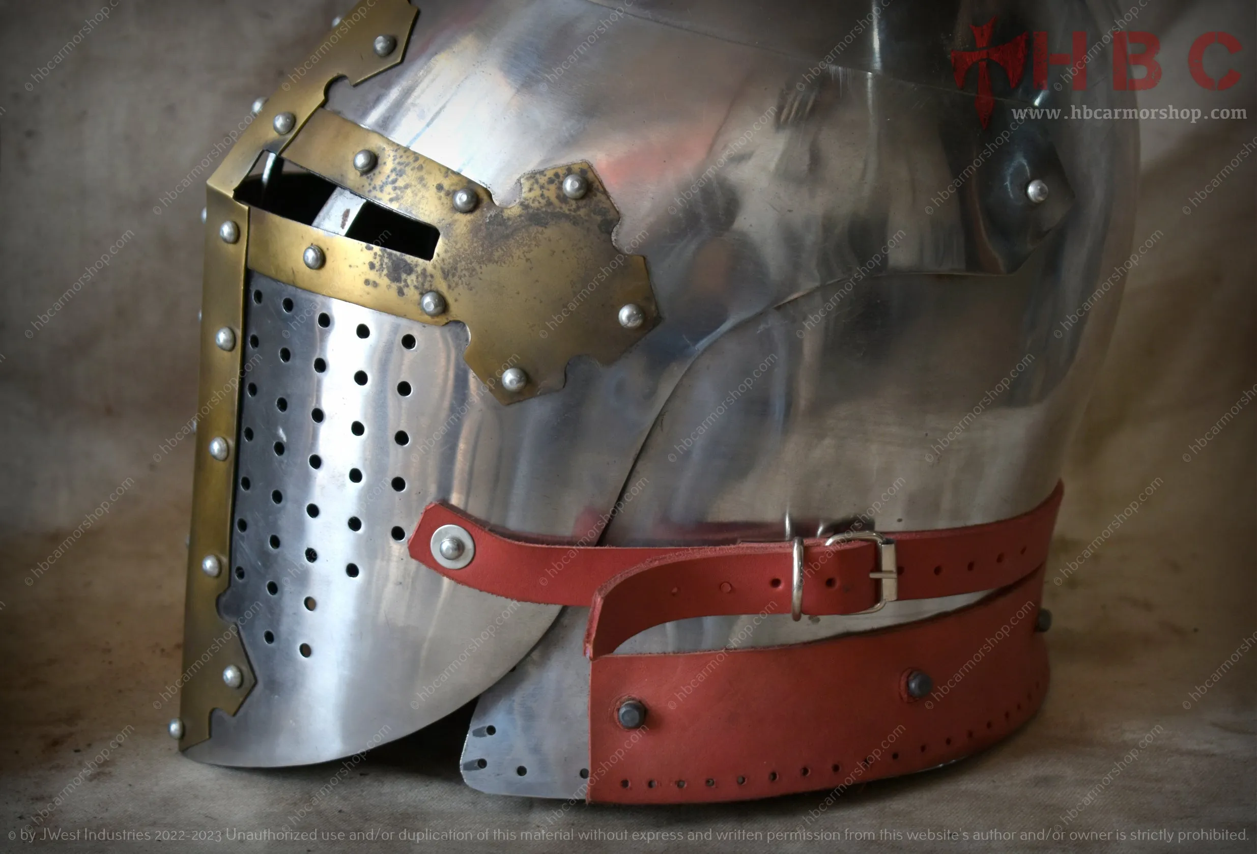 Helmet Sugarloaf Brass Cross