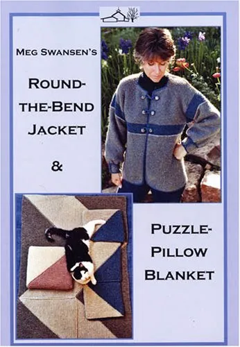 Knitting the Round the Bend Jacket/Puzzle Pillow Blanket