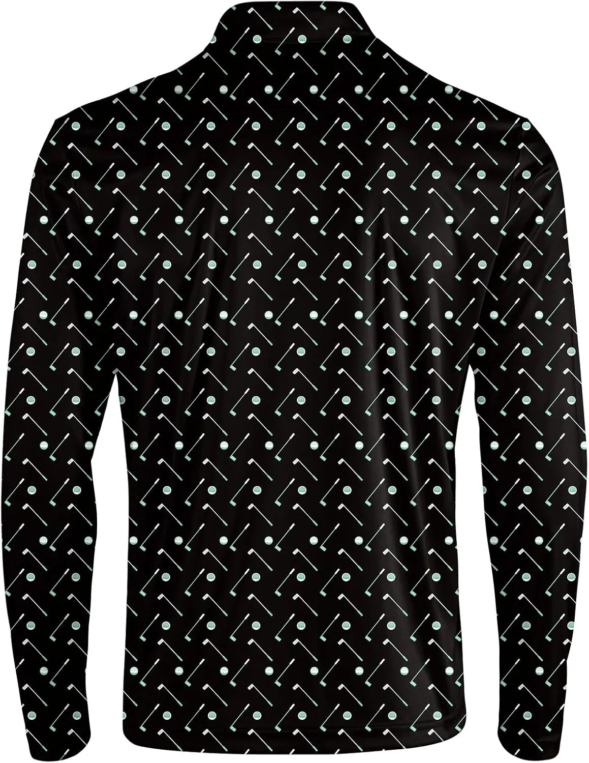 Men's Long Sleeve Golf Shirt Quick Dry 3 Button Work Fishing Outdoor Casual Collar Shirt