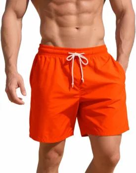 Men's Swim Trunks 5 Inch Quick Dry Board Shorts Mesh Lining Swimming Trunks Beach Shorts for Men Bathing Suits