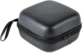 MiOYOOW Fishing Reel Bag, PU Leather Fish Reel Protective Case with Zipper & Strap for Fishing Reels, Drum Reels, Raft Reels