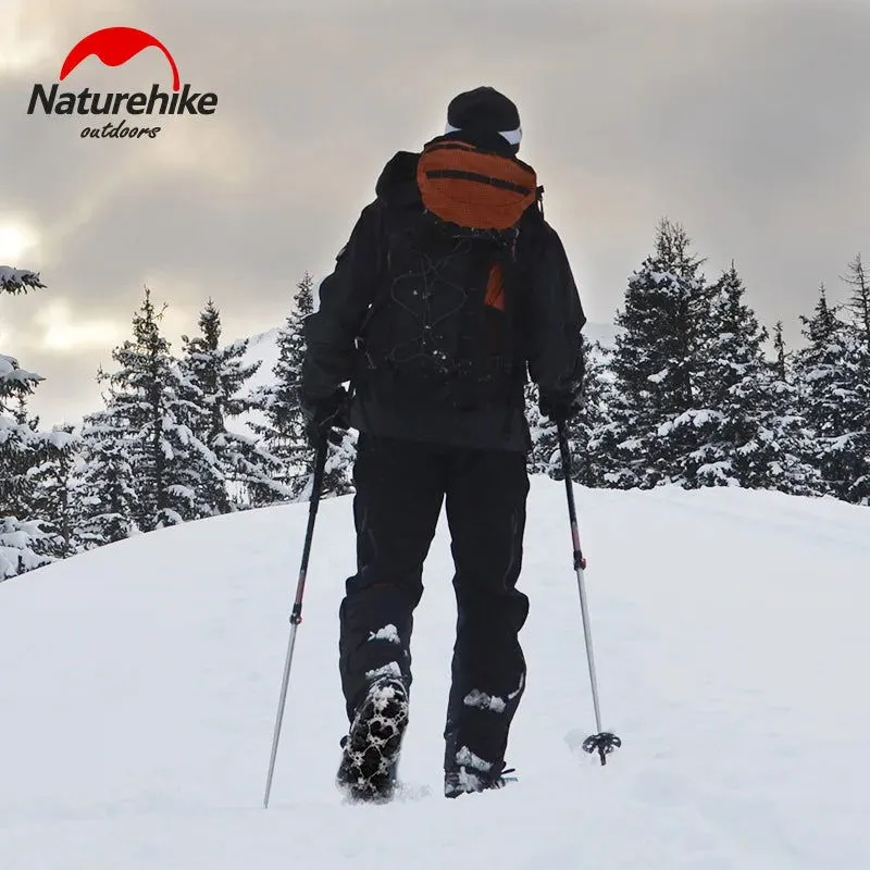 Naturehike Winter Crampons Outdoor Microspikes Ice Snow Walk Anti Slip Boots Bottom for 35-49 Shoes 10/25 Spikes Stainless Steel