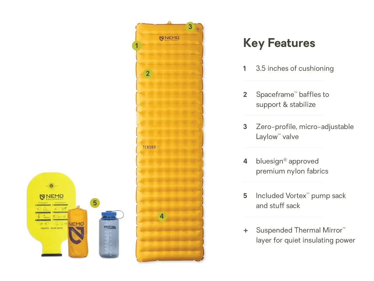 Nemo - Tensor Trail Ultralight Insulated Sleeping Pad - Long Wide