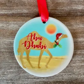 NEW - Ceramic Abu Dhabi Day time Camel Tree Decoration