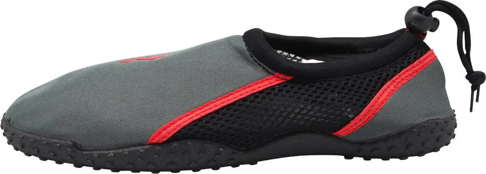 Norty MEN'S 8-13 WATER SHOE GREY RED   15528