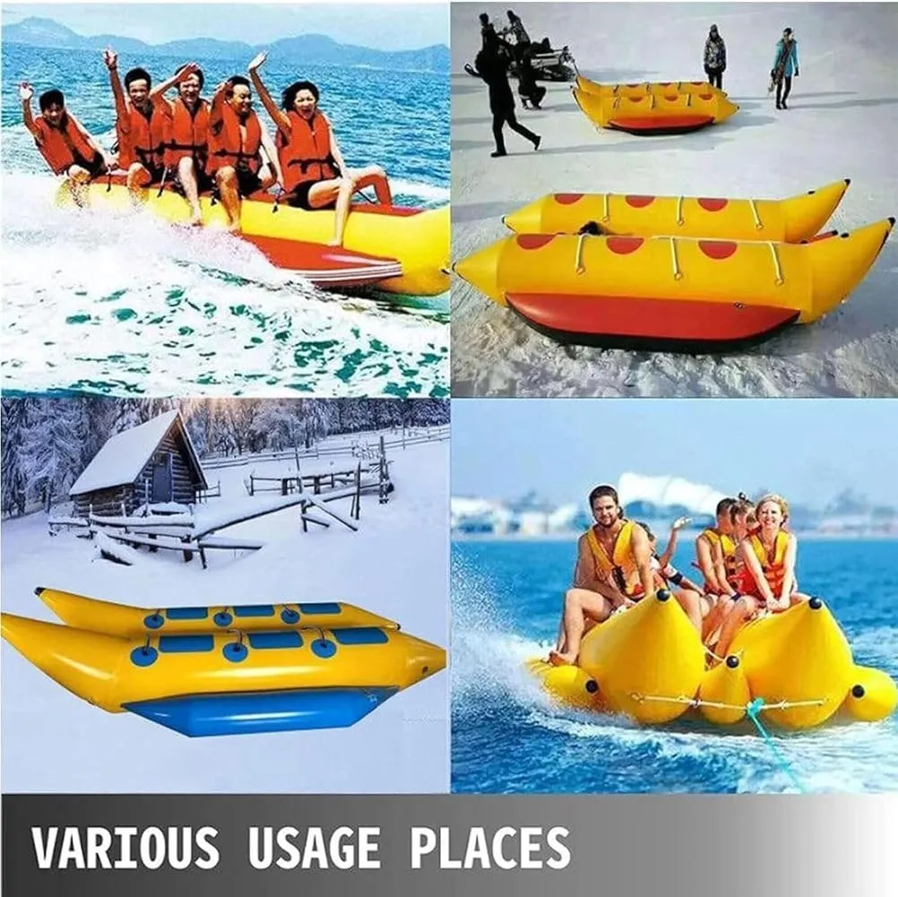 Outdoor Water Inflatable Banana Boat PVC Floating Inflatable Boat Surfboard Sea Motor Surfing Towing Amusement Children's Toy Equipment
