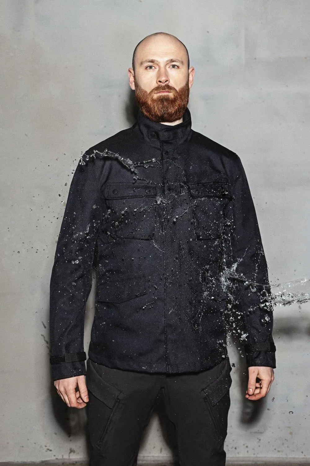 Pando Moto - M65 WP JACKET BLACK Unisex Slim-Fit Motorcycle Jacket