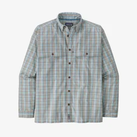 Patagonia - Men's Long-Sleeved Island Hopper Shirt - Down River: Steam Blue