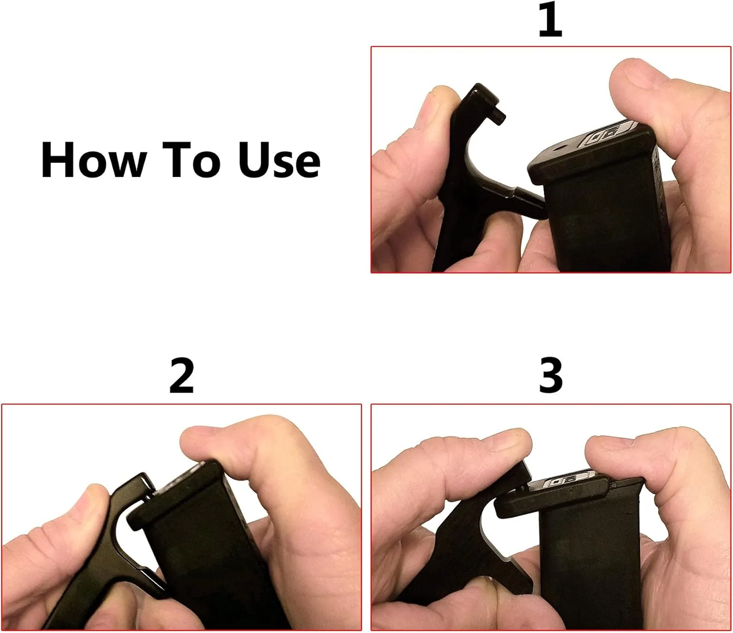 Raiseek Magazine Disassembly Tool for Glock Mag Clip Universal with Handy Pouch