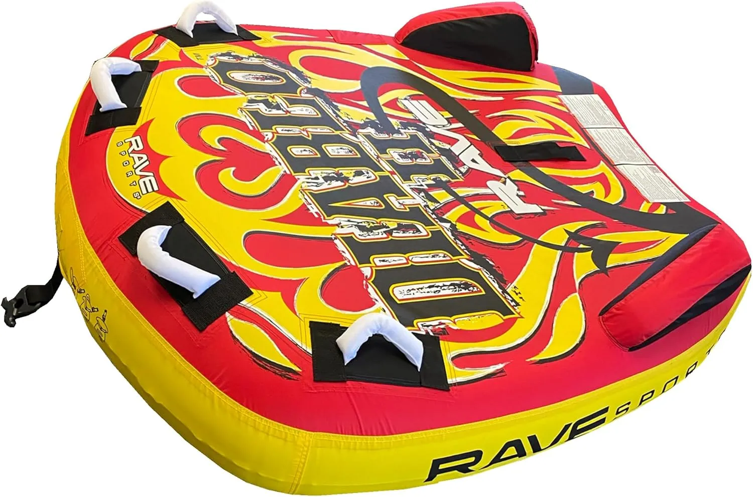RAVE Sports Diablo II Boat Towable Tube - Inflatable Boating Tube for 1-2 Riders