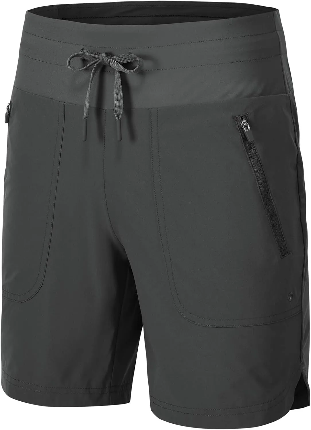 Rdruko Women's Swim Board Shorts with Liner 7" High Waisted UPF 50  Beach Trunks Shorts