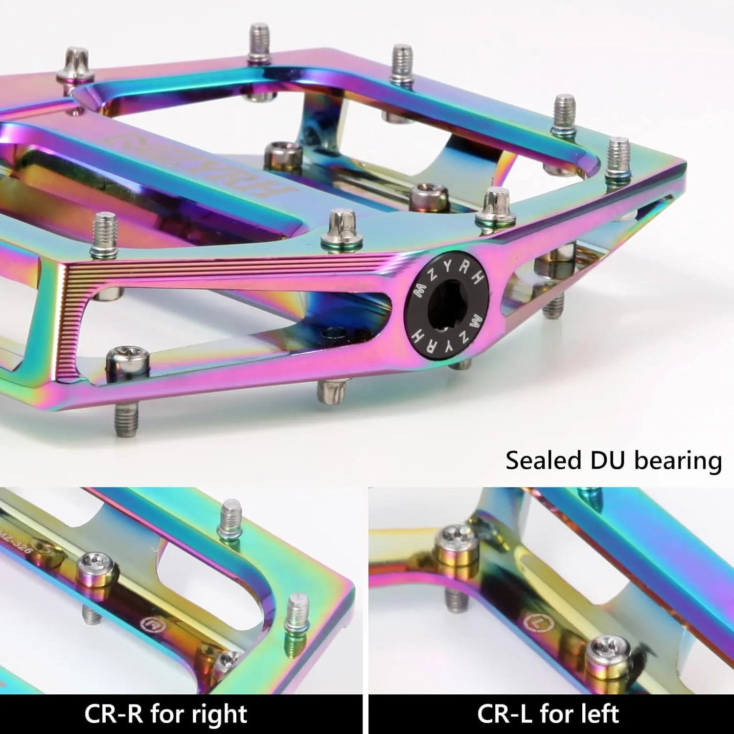 Road/Mountain Bike Pedals MTB Pedals Aluminum Alloy Bicycle Pedals 9/16" Sealed Bearing Lightweight Platform for Road Mountain BMX MTB Bike