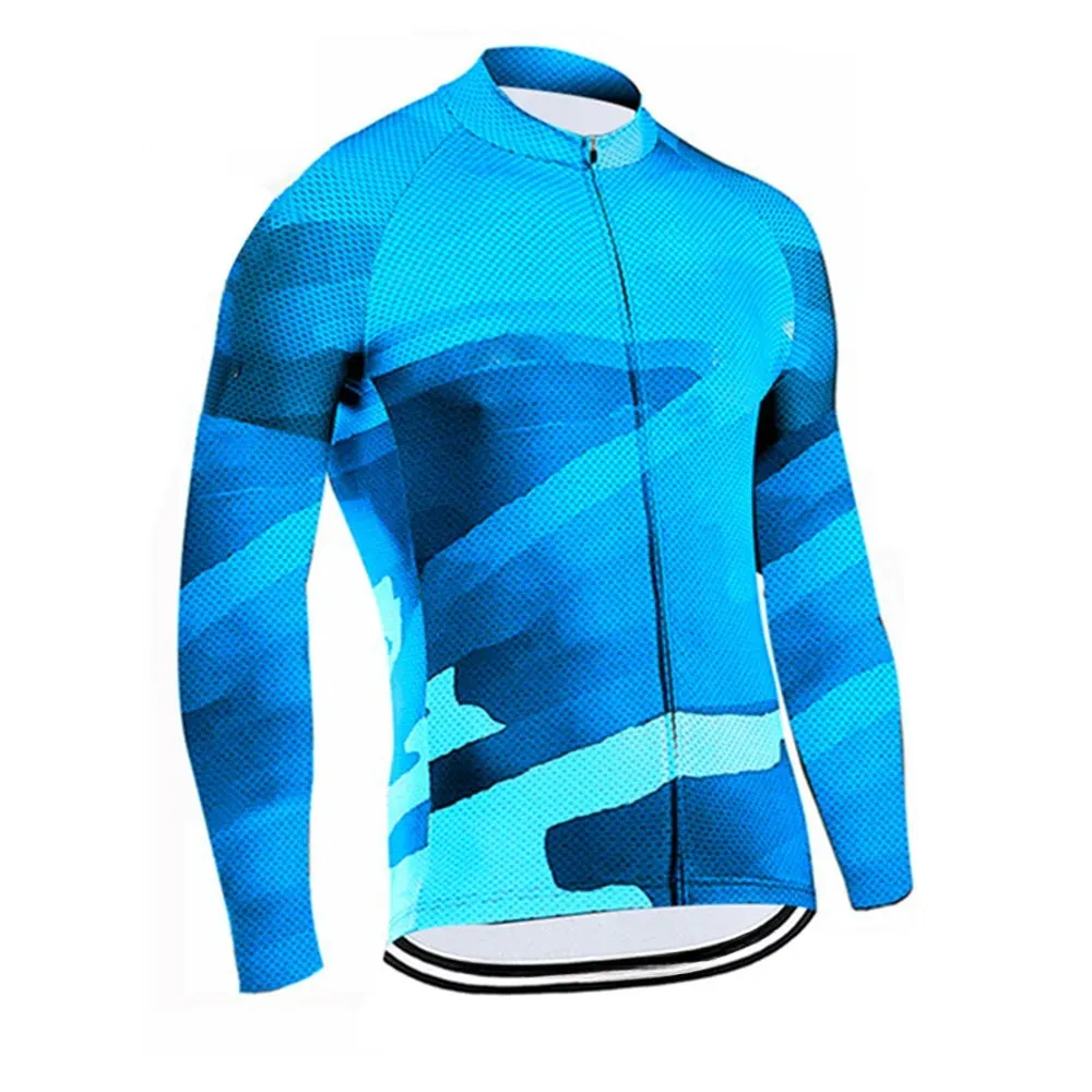 Spring Men's Long Sleeve Sportswear Cycling Jersey Bicycle Autumn Clothes Bike Mountain Bike Shirt Quick Dry Tops Comfortable
