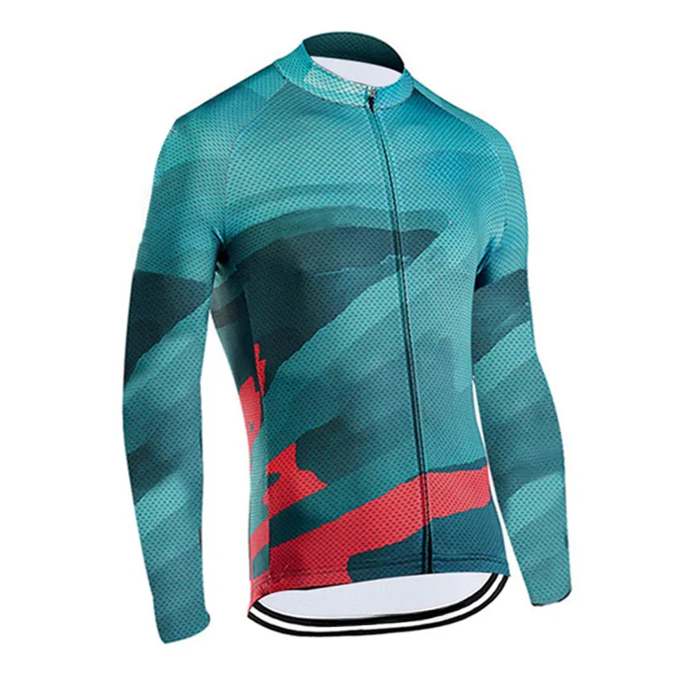 Spring Men's Long Sleeve Sportswear Cycling Jersey Bicycle Autumn Clothes Bike Mountain Bike Shirt Quick Dry Tops Comfortable