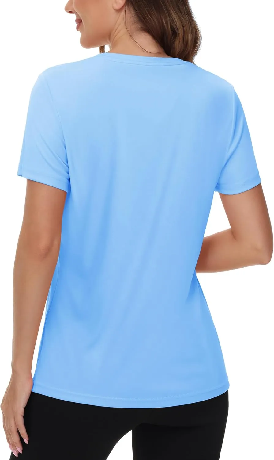 TACVASEN Short Sleeve Shirts for Women Athletic Workout Tops UPF 50  Sun Protection Quick Dry Running T-Shirts
