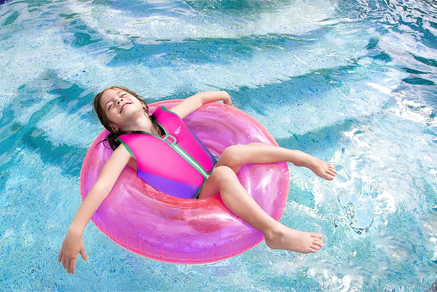 Toddler Swim Vest Kids Floaties Boys Girls Swim Float Jacket Buoyancy Swimwear
