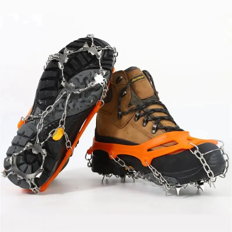 Winter 10 Teeth Crampon Mountaineering Snow Antiskid Crampon Shoe Cover Ice Grasping Skiing Claw Hiking Climbing Protection Gear