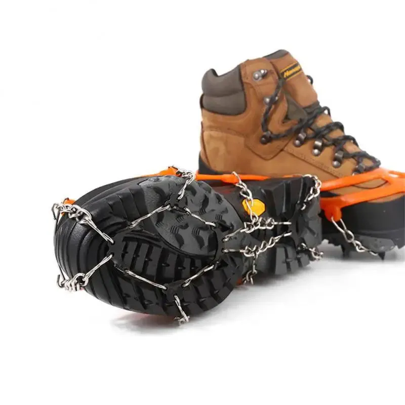 Winter 10 Teeth Crampon Mountaineering Snow Antiskid Crampon Shoe Cover Ice Grasping Skiing Claw Hiking Climbing Protection Gear