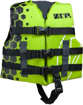 ZUP Nylon Child/Youth Life Jacket USCG Approved Type III Vest for Water Sports, Wakeboarding, Waterskiing, Tubing, Surfing and Boating